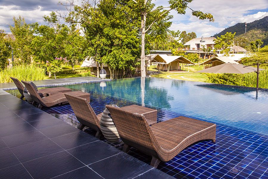 Pool, Lalamukha Tented Resort, Khao Yai, Thailand Reisen