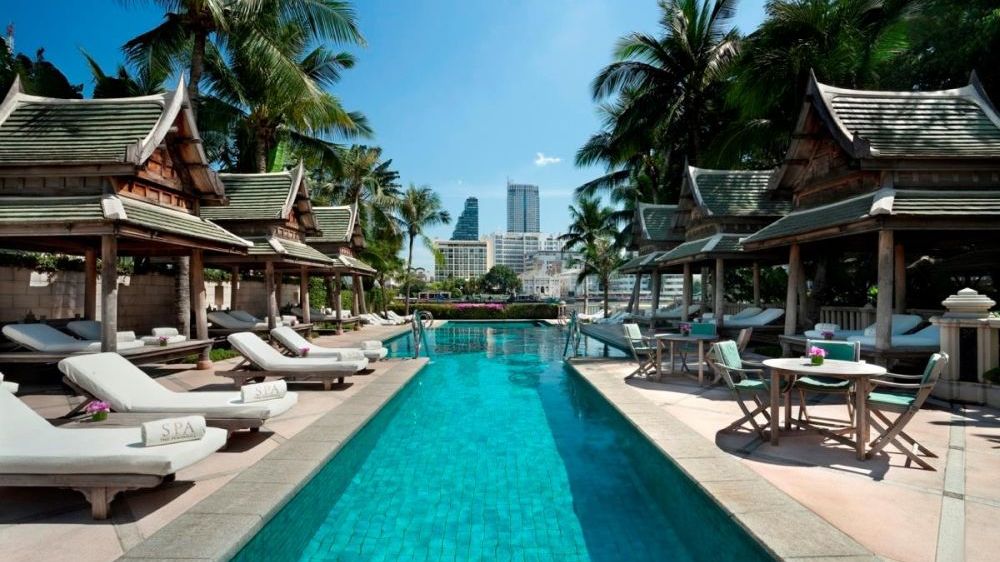 Pool, The Peninsula Bangkok, Thailand Reise