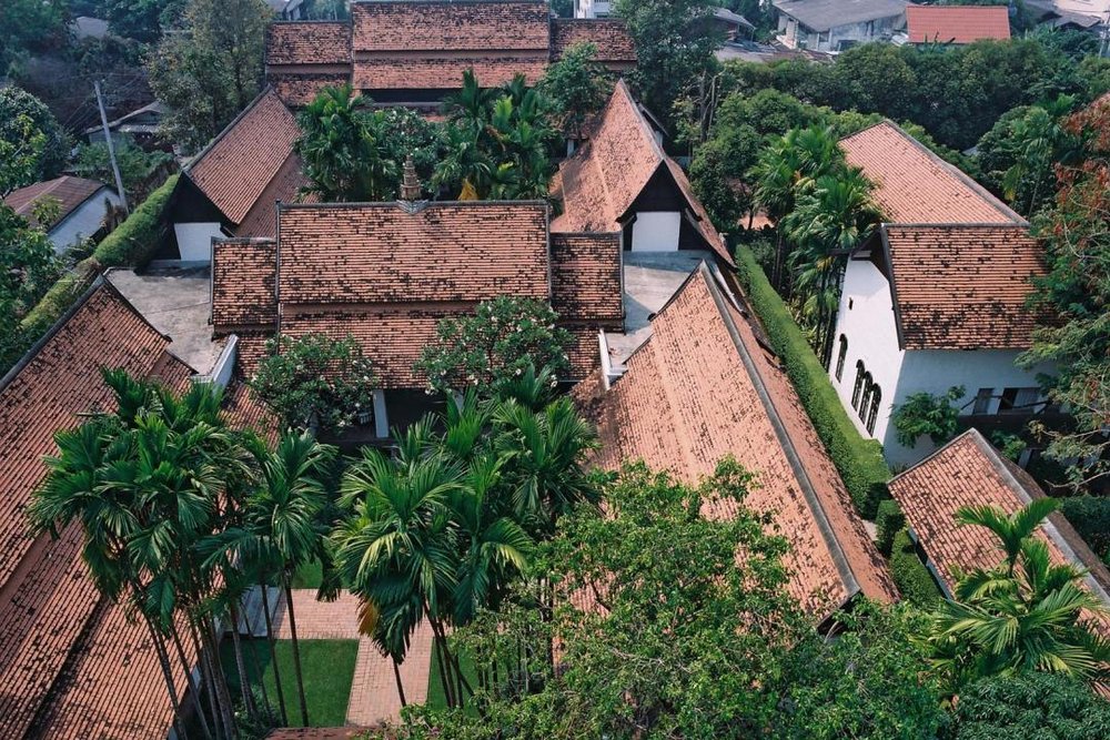 Luftaufnahme, Rachamankha Hotel Chiang Mai, Thailand Rundreise