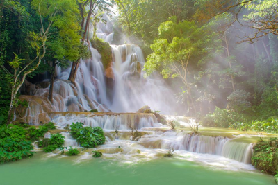 Kuang Si Wasserfall, Luang Prabang, Thailand, Laos und Kambodscha Luxusreise, Abenteuer
