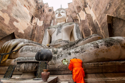Wat Si Chum, Sukhothai Historical Park, Thailand Rundreise
