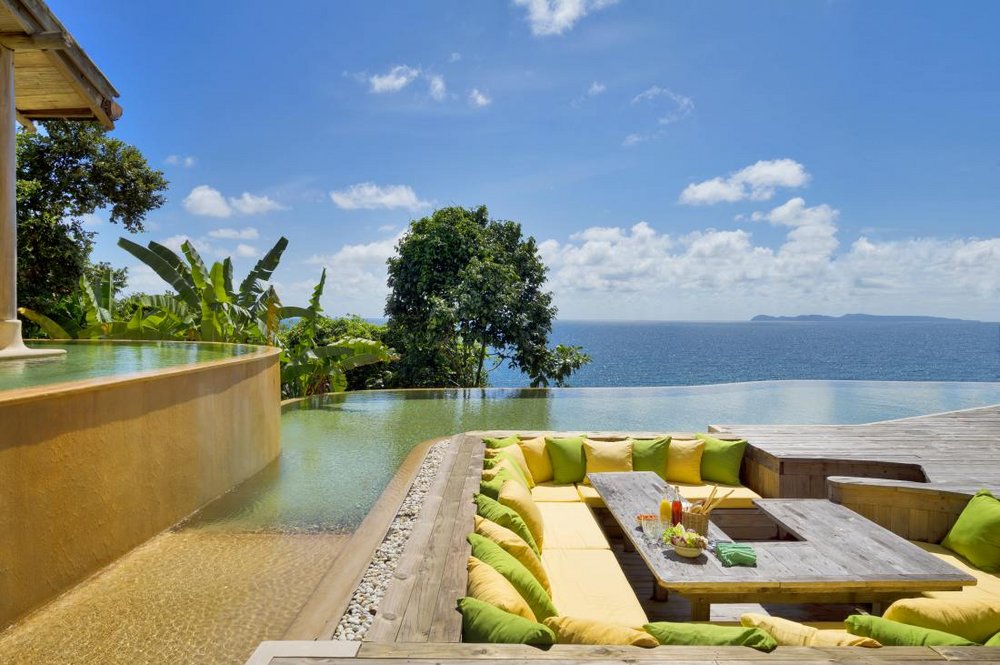 Terrasse, Soneva Kiri Resort, Thailand Rundreise