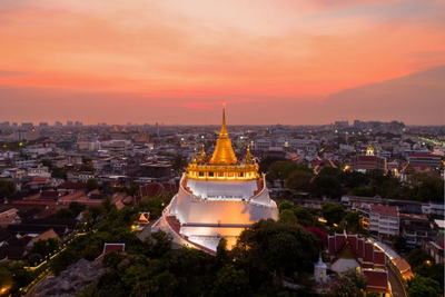 Tempel des goldenen Berges, Bangkok, Thailand Rundreise