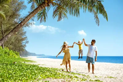 Strand, Kinder, Familie, Thailand Reise, Urlaubszeit