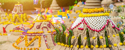Chedi, Songkran Fest, Thailand Reisen