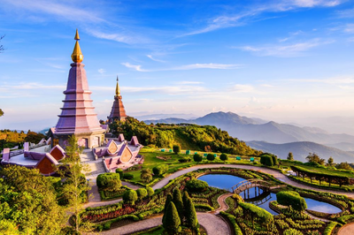 Wat Phrathat Doi Suthep Tempel, Chiang Mai Thailand Rundreise