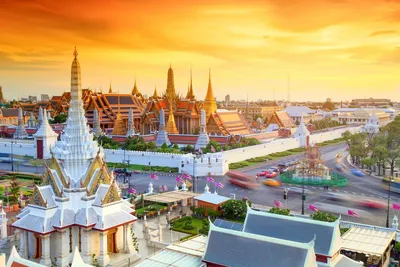 Königspalast und Wat Phra Khaeo, Bangkok, Thailand Golfreise