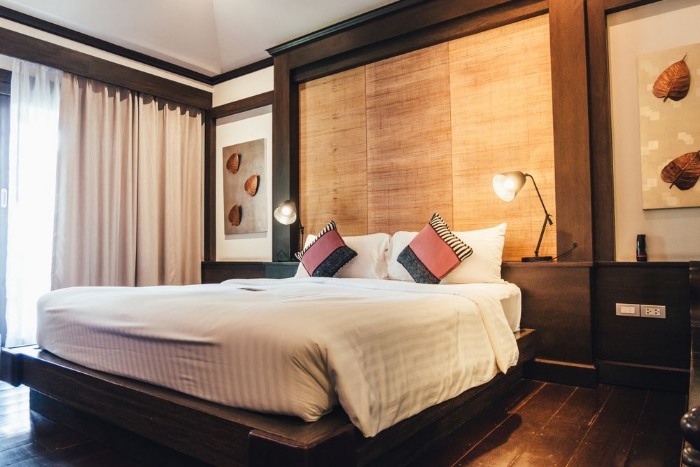 Zimmer mit Doppelbett, Bodhi Serene, Hotel Chiang Mai, Thailand Urlaub 