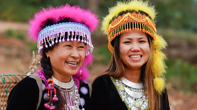 Hmong Frauen, Thailand Reisen 