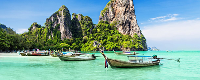 Longtail-Boote in Phuket, Thailand Reisen