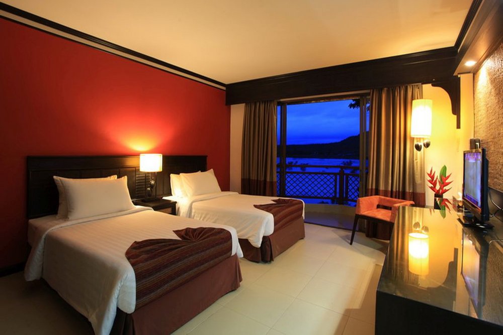 Zweibettzimmer, Tohsang Khong Jiam Resort, Khong Chiam, Thailand Rundreise