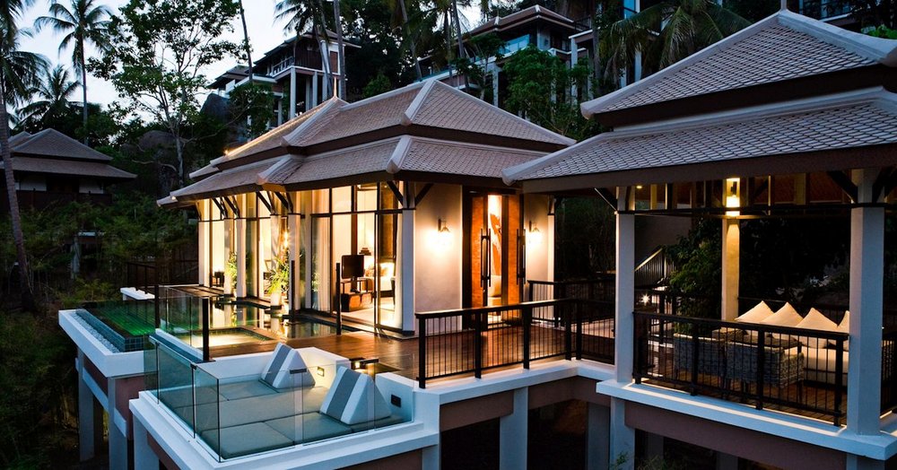 Villa mit privatem Pool, Banyan Tree Samui, Thailand Reise