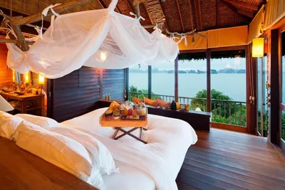 Honeymoon Suite, Six Senses Koh Yao Noi, Thailand Hochzeitsreise, Ausblick