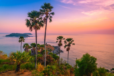 Sonnenuntergang, Phuket, Thailand Naturreise