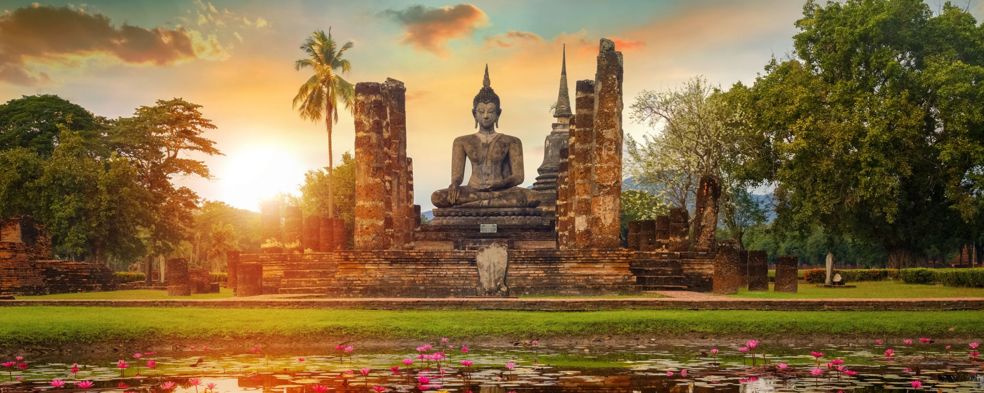 Wat Mahathat, Sukhothai Historical Park, Thailand Rundreise