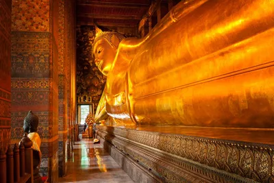 Liegender Buddha, Bangkok, Thailand Golfreise