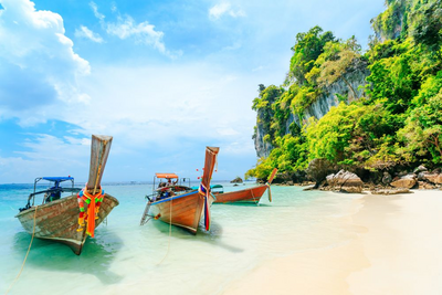 Longtailboote, Phuket, Thailand Naturreise