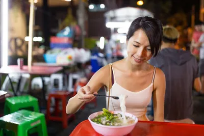 Thailändisches Essen, Bangkok, Thailand Rundreise