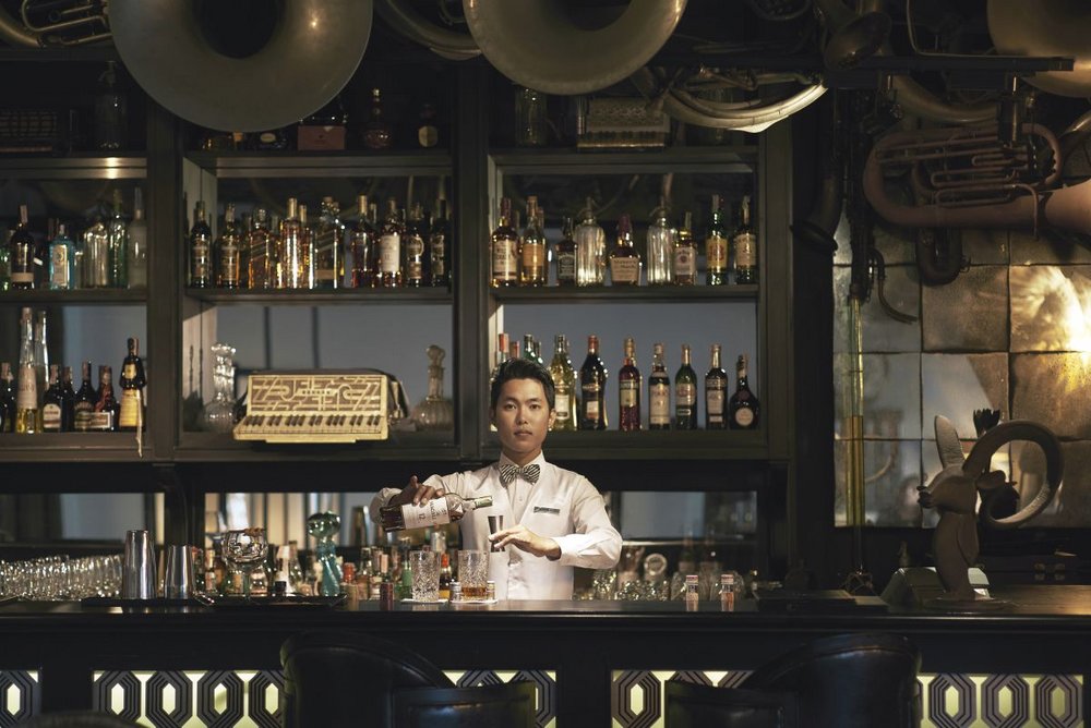 Bar, The Siam Hotel, Bangkok, Thailand Rundreise
