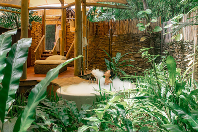 Open-Air-Badezimmer