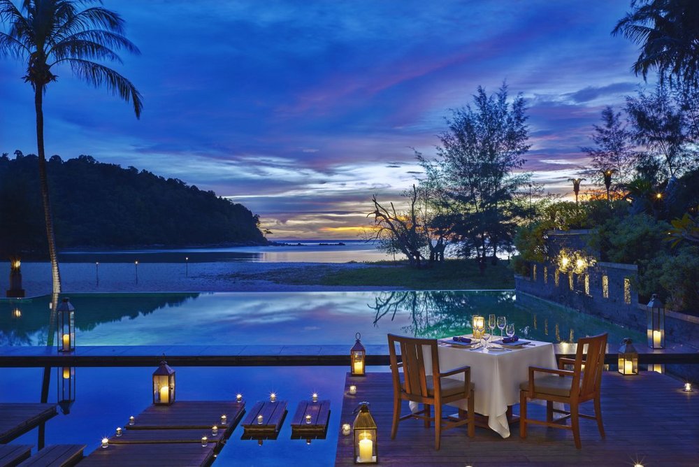 Blick auf das Meer, Anantara Layan Phuket Resort, Thailand Reise