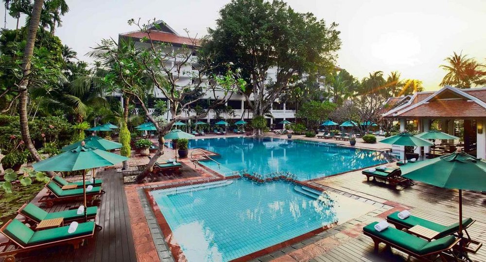 Pool im Anantara Bangkok Riverside Resort & Spa, Thailand Reise