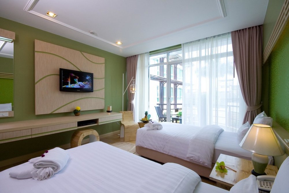Zimmer im A-Te Chumphon Hotel, Thailand Reise